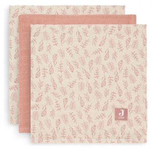 Jollein Hydrofiel Multidoek Meadow 70x70cm Rosewood 3 Stuks