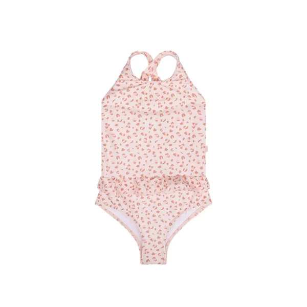 UV Meisjes Badpak Old Pink Panterprint